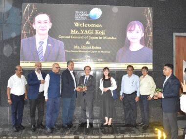 Visit of Japanese Consulate General Mr. Yagi Koji and Economic Advisor Ms. Leila Kazi to Bharat Diamond Bourse Strengthens Bilateral Relations