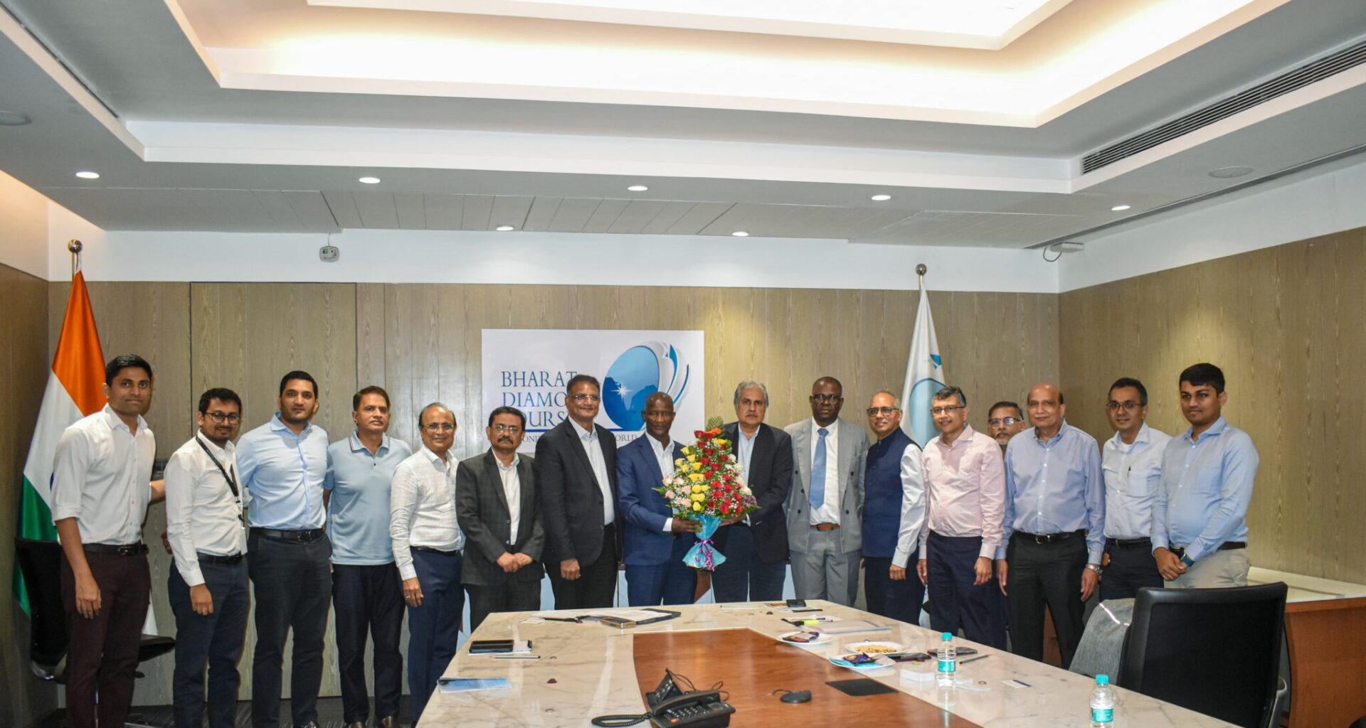 Botswana High Commissioner and Trade Attaché visit Bharat Diamond Bourse, fostering international relations and trade opportunities