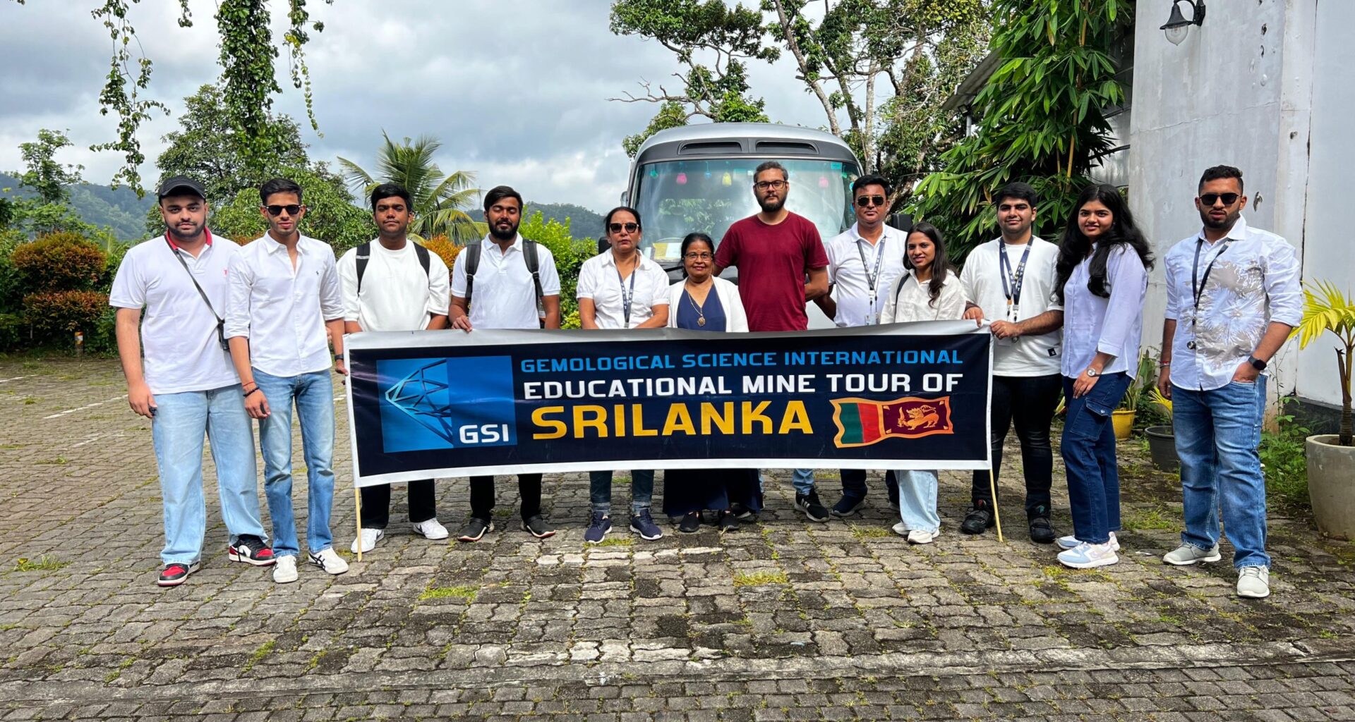 The team at Elahera mine in Sri Lanka
