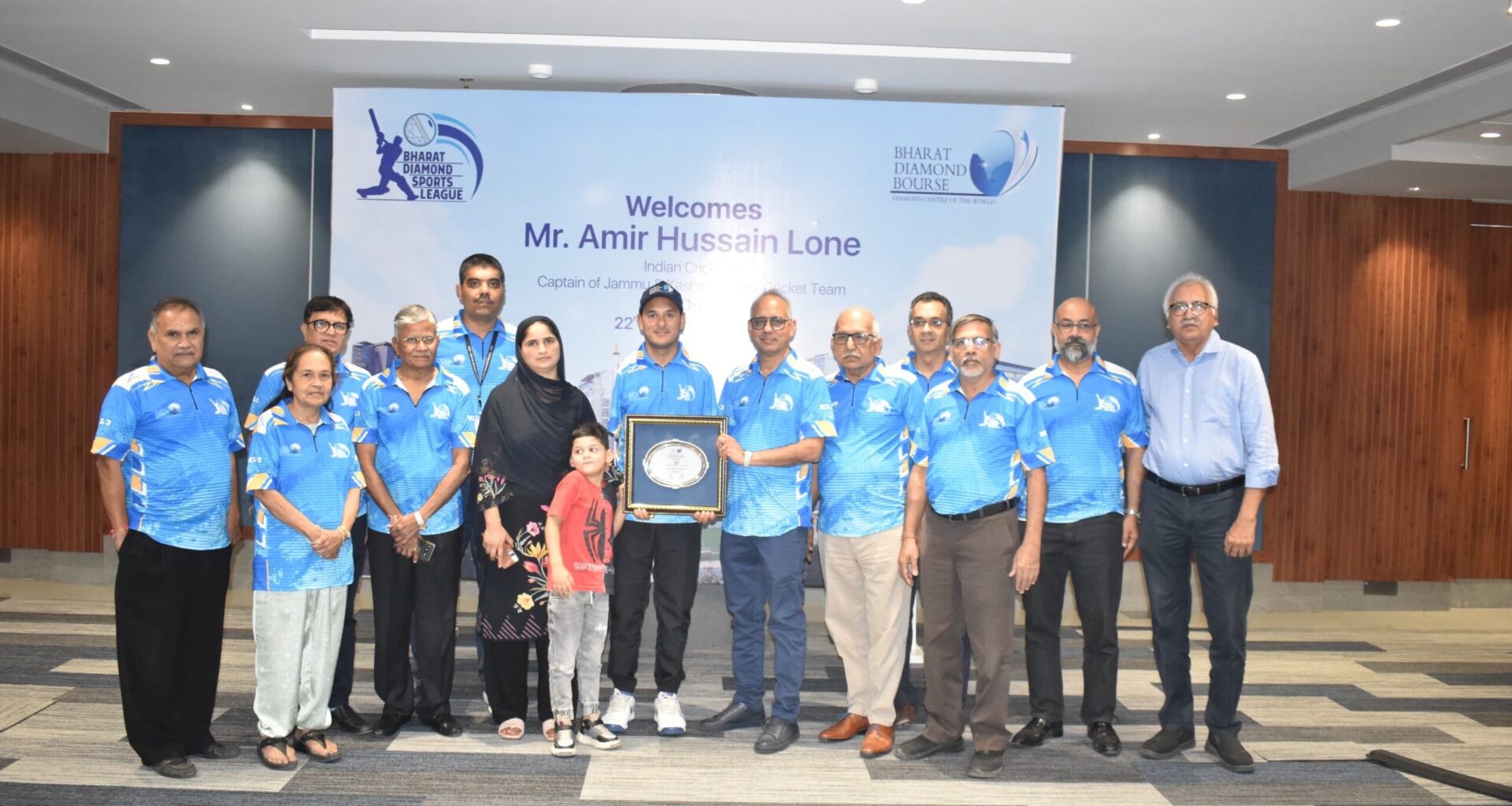 Mr. Amir Hussain Lone inaugurating the Padel Court & Box Cricket 3rd Season at Bharat Diamond Bourse (BDB).